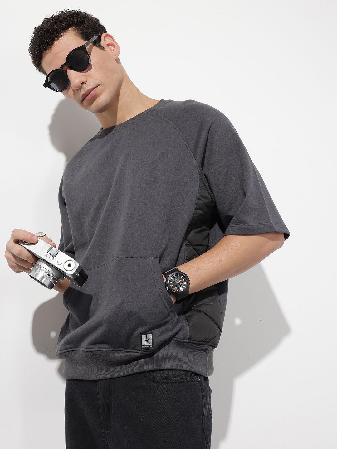 The Roadster Life Co. Round Neck Knitted Sweatshirt