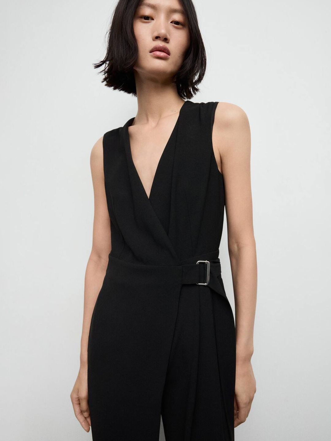 MANGO Belt Wrap Jumpsuit