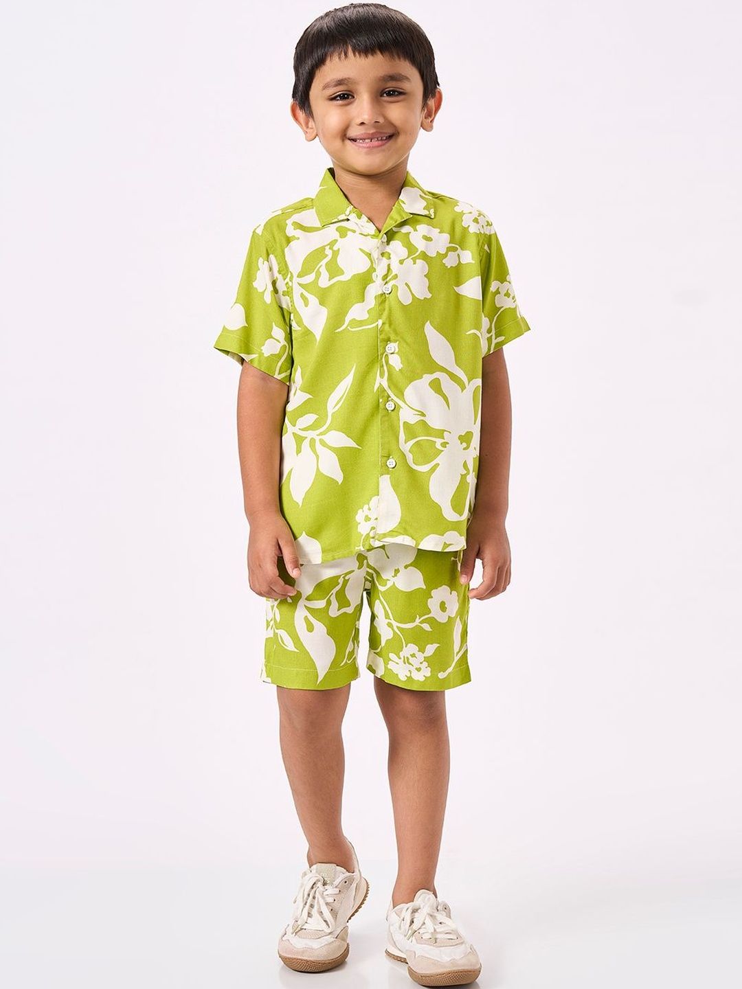 Ed-a-Mamma Boys Printed Shirt with Shorts