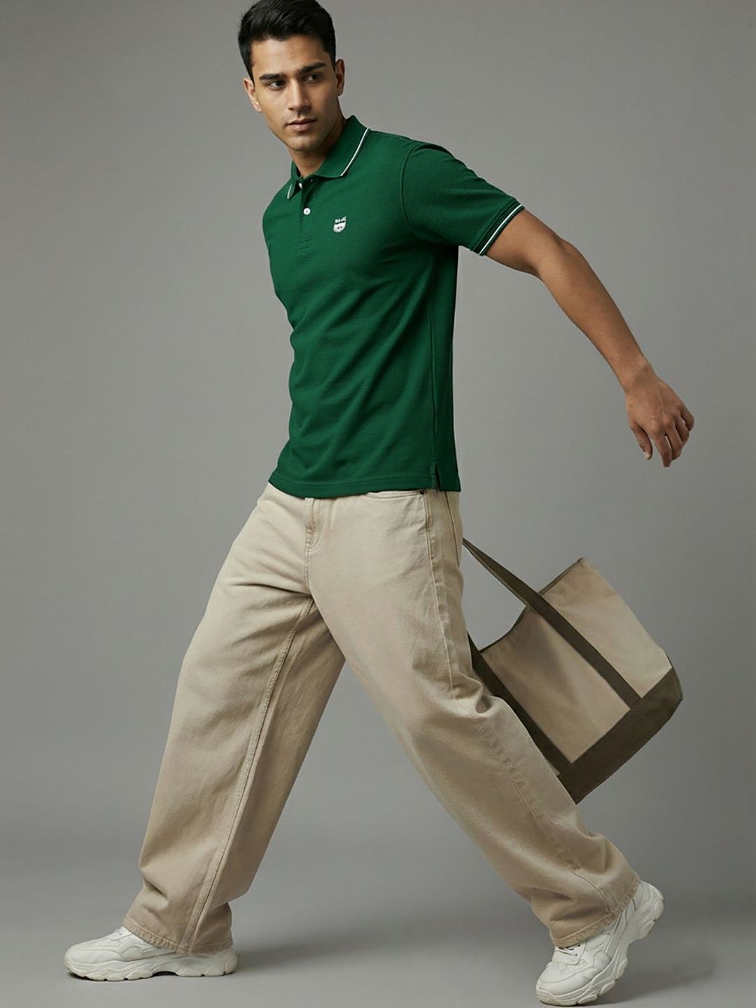 glitchez Men Polo Collar T-shirt