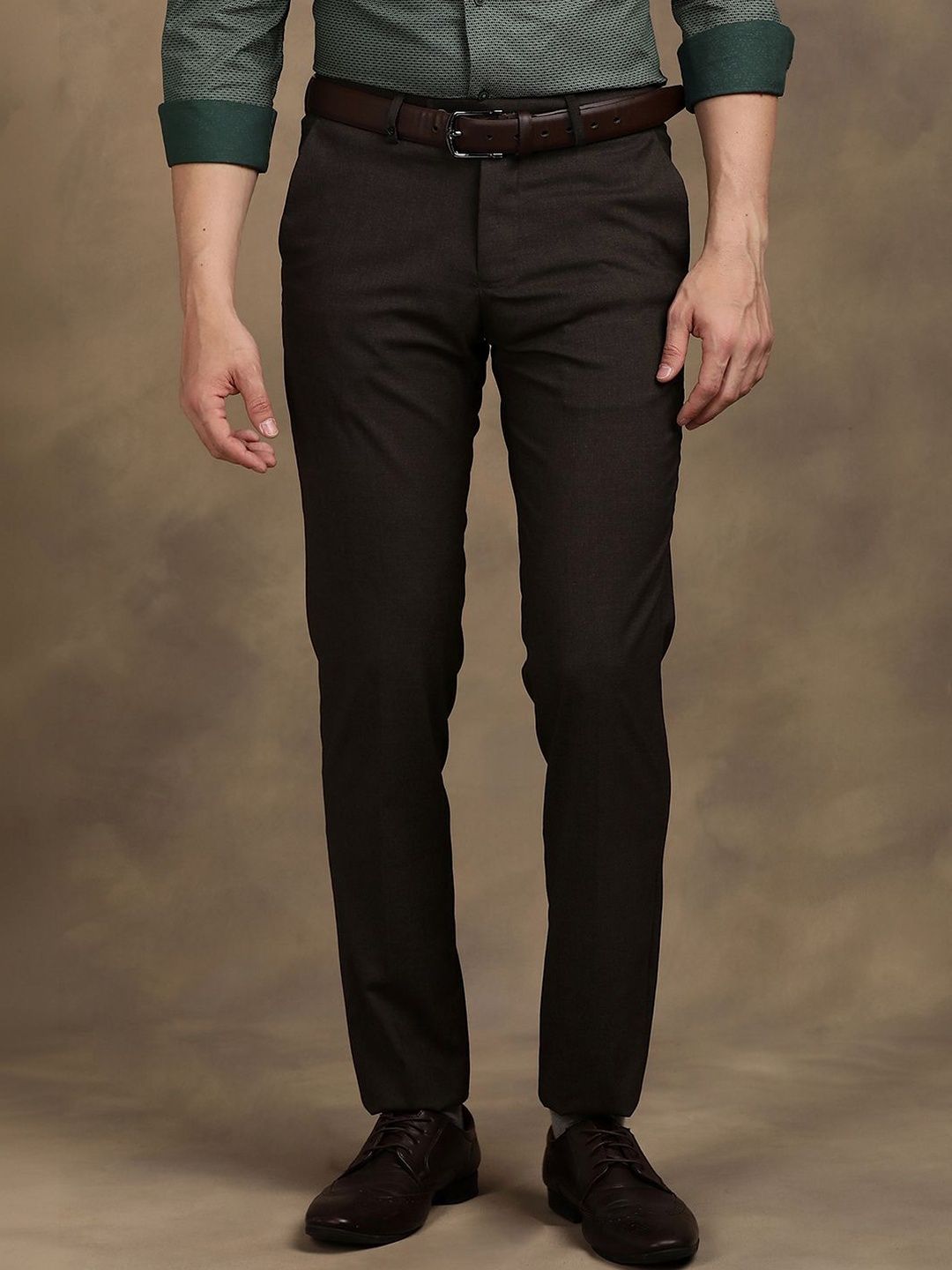 Turtle Men Tailored Slim Fit Trousers
