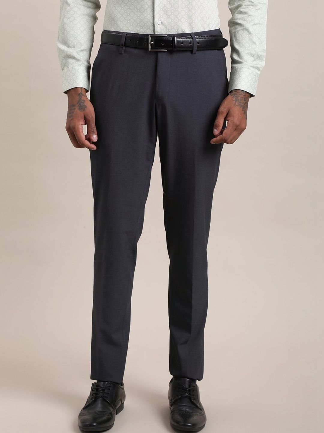 Turtle Men Tailored Slim Fit Trousers