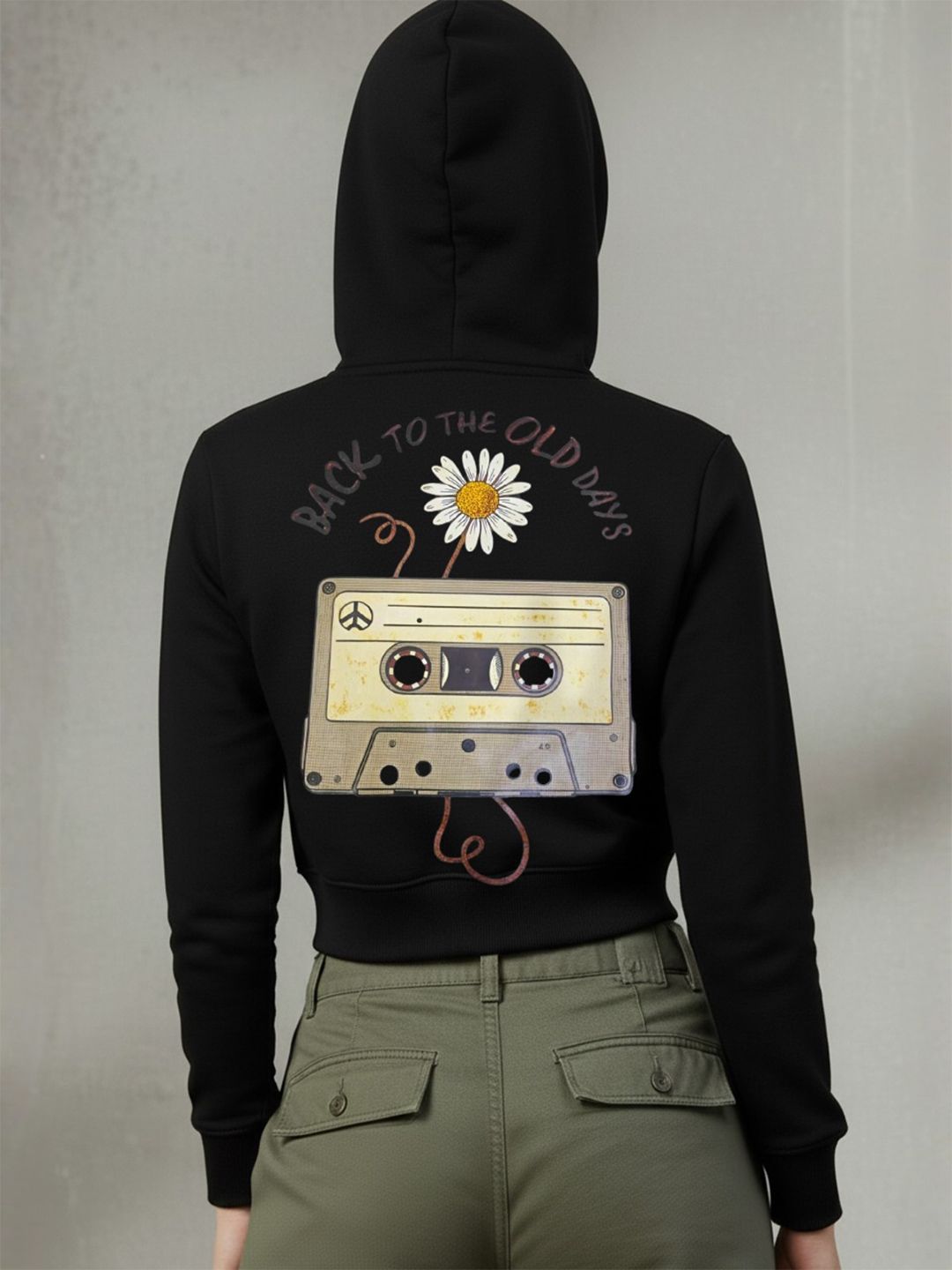 Popnetic Popnetic Women Printed Hooded Sweatshirt