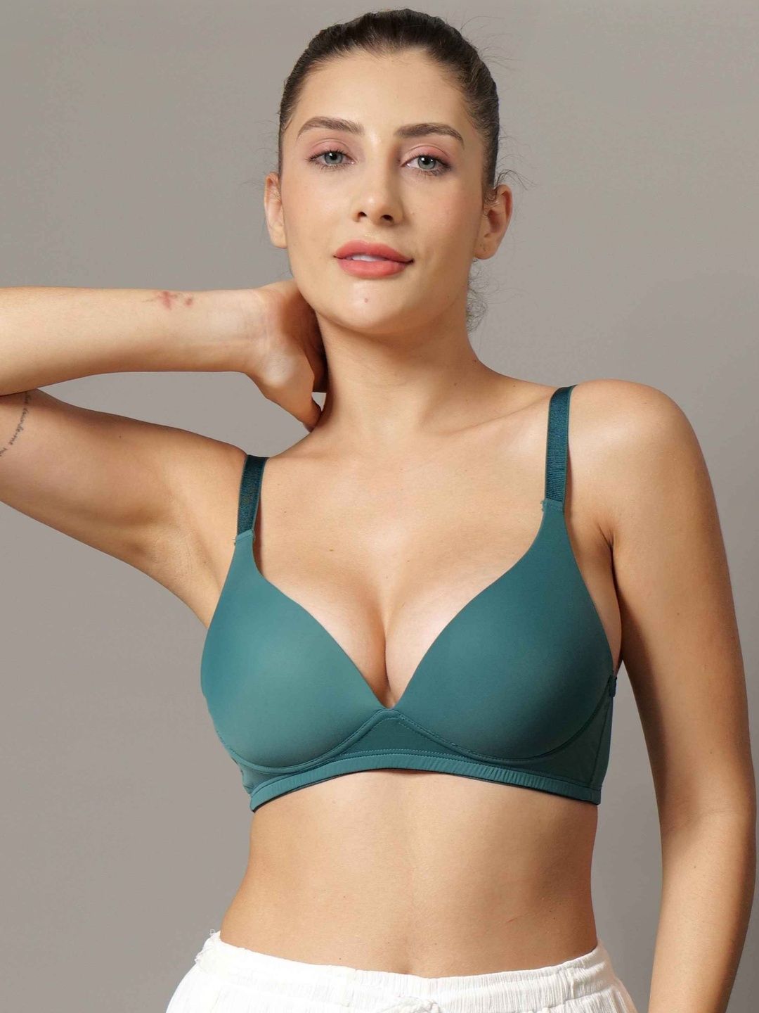 BODYSIZE Bra Half Coverage Lightly Padded