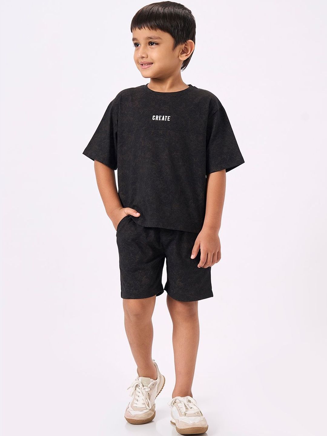 Ed-a-Mamma Boys Printed T-shirt with Shorts