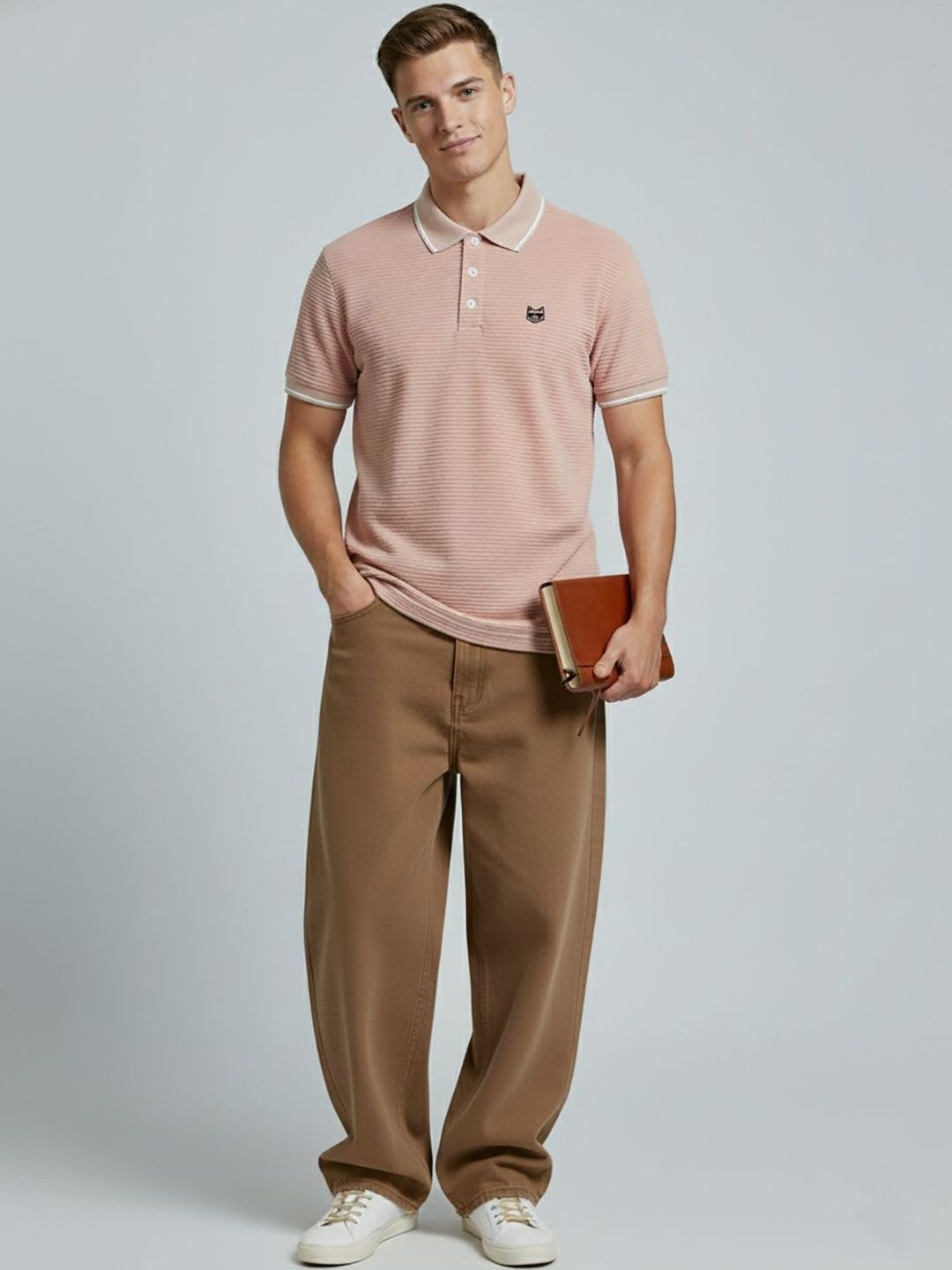glitchez Men Polo Collar T-shirt