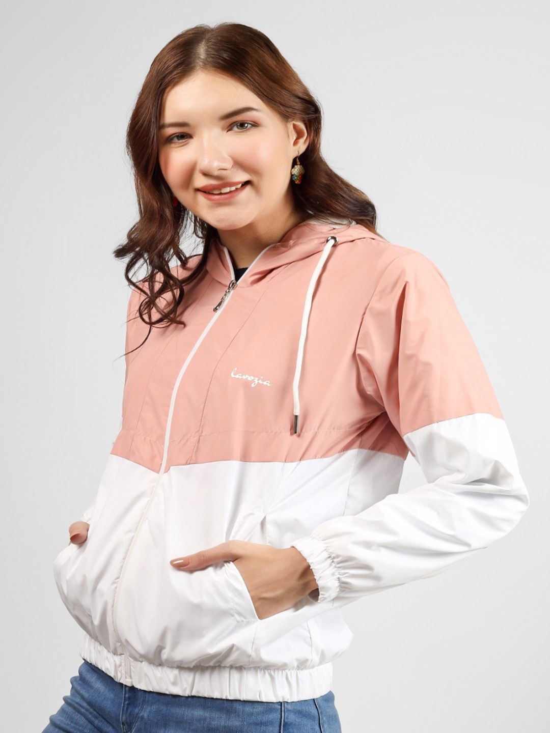 Buy Lavozia Women Colourblocked Lightweight Outdoor Puffer Jacket