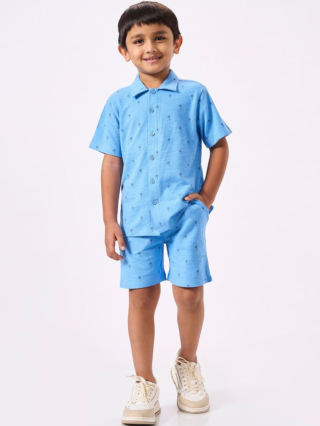 Ed-a-Mamma Boys Printed Shirt with Shorts