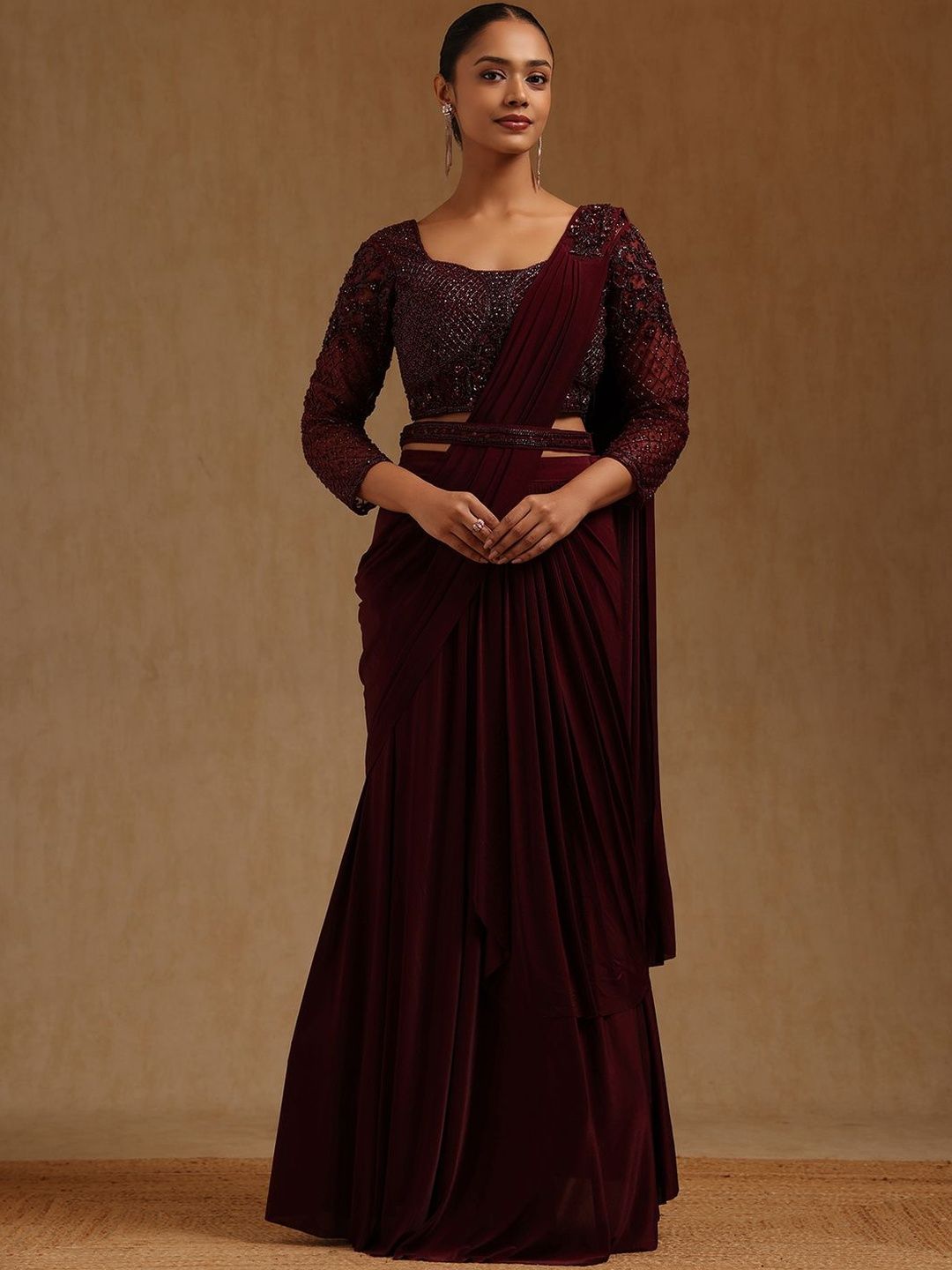 Embellished Saree Soch Embellished Beads and Stones Heavy Work Saree