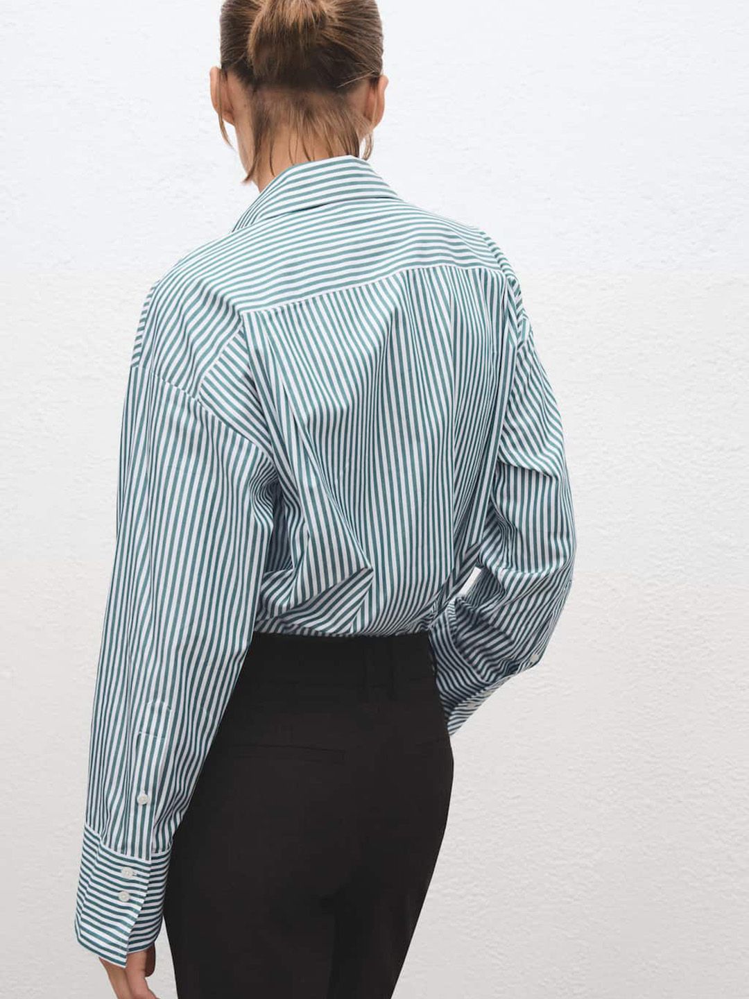Pure Cotton Striped Oversized Casual Shirt