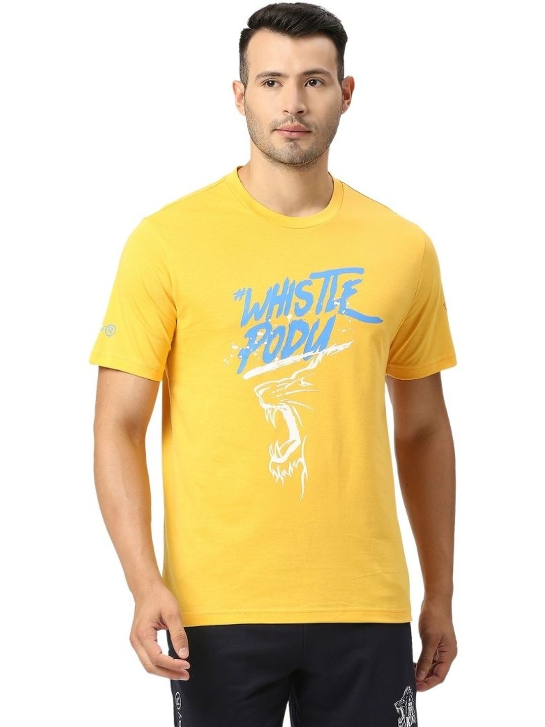 playR Men Printed Pure Cotton T-shirt