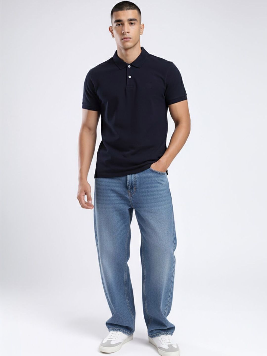 SZN Men Polo Collar T-shirt