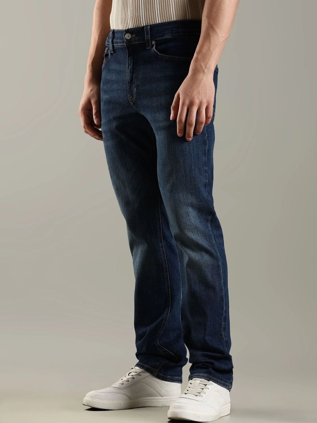 Slim Fit Mid-Rise Light Fade Jeans