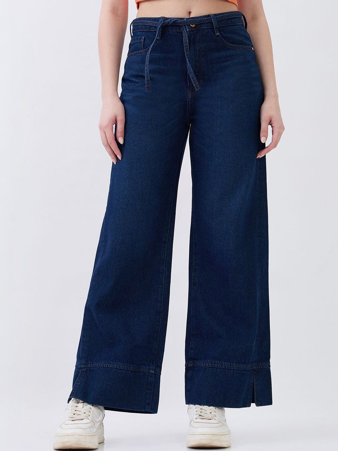 SPYKAR Women Wide Leg High-Rise Jeans