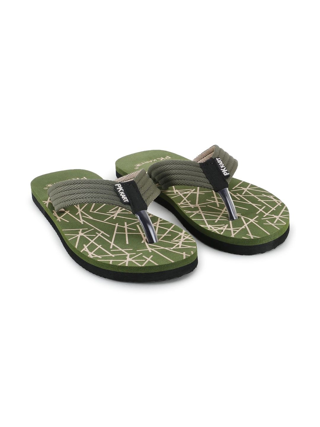 PKKART Men Printed Thong Flip-Flops