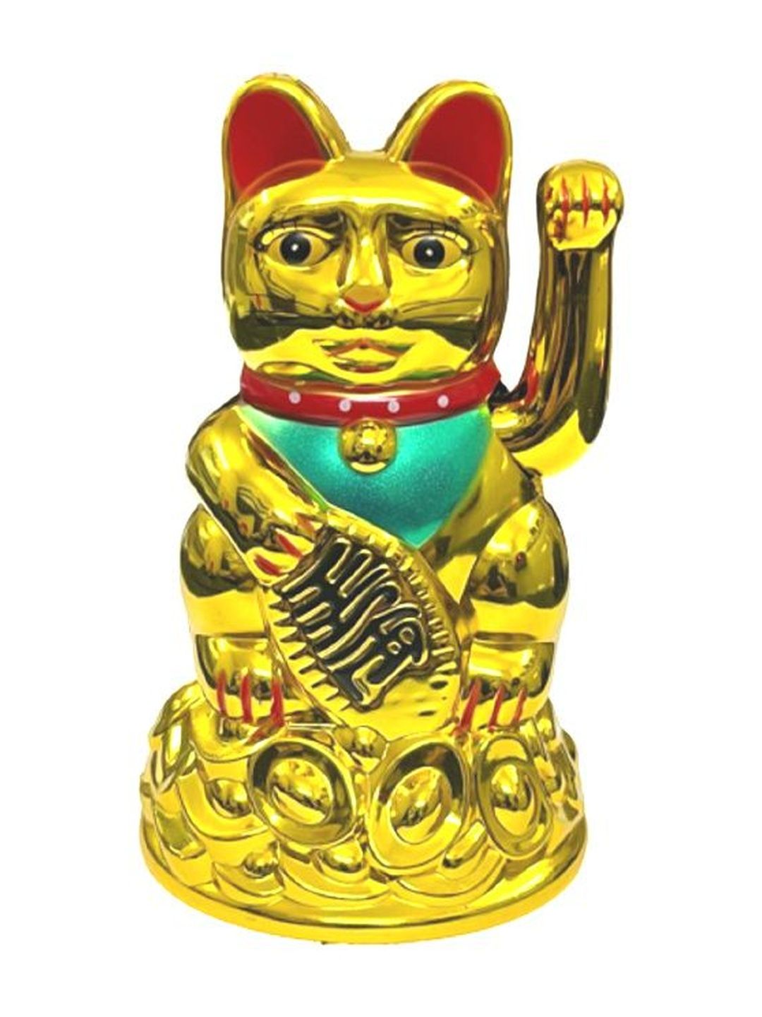 numeroastro Red & Green Feng Shui Lucky Money Cat