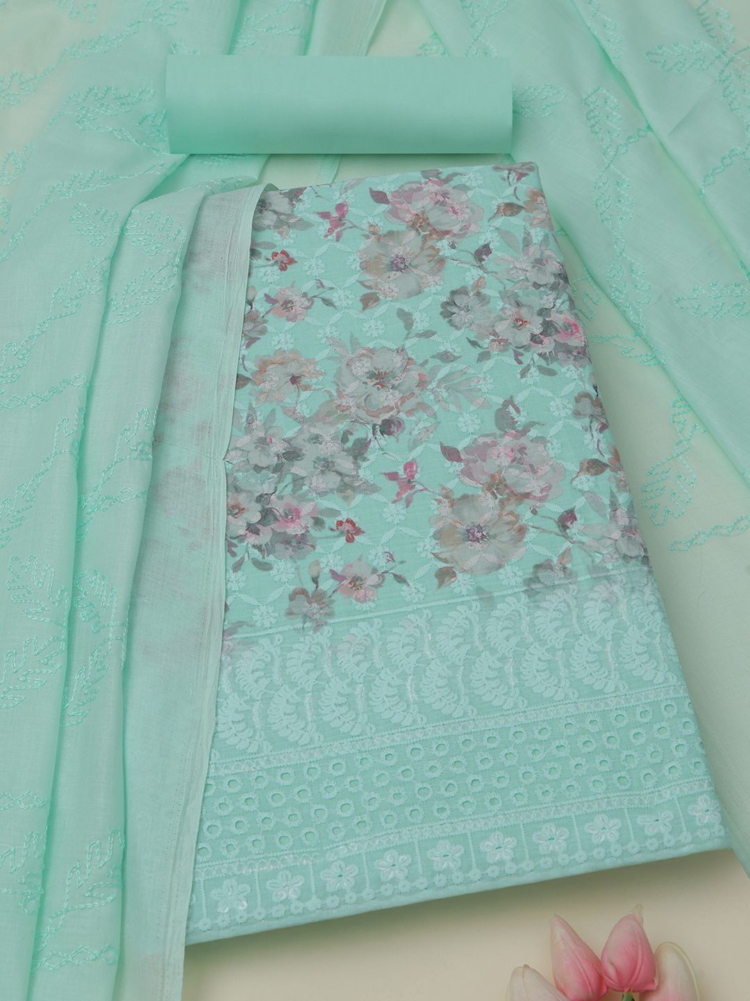 Soch Printed Unstitched Dress Material