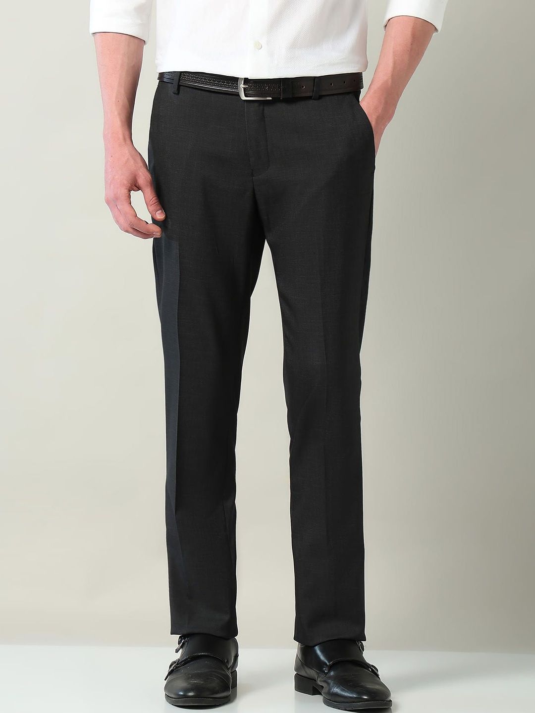 AD By Arvind Men Regular Fit Trousers