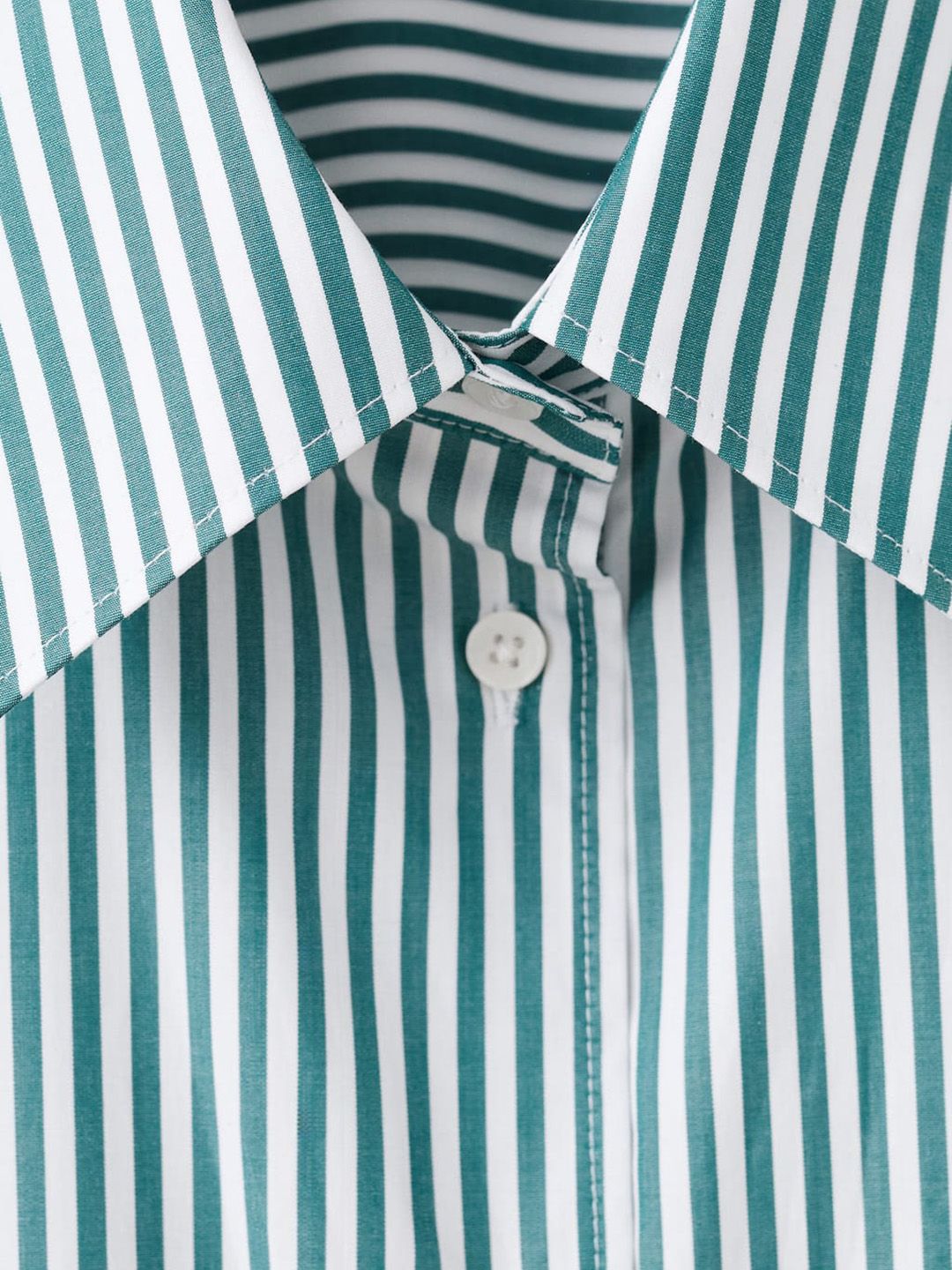 Pure Cotton Striped Oversized Casual Shirt