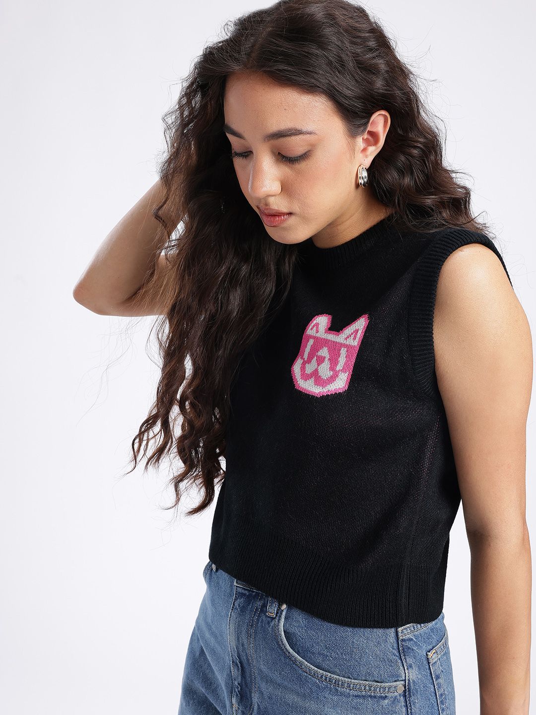 glitchez Conversational Knitted Sweater