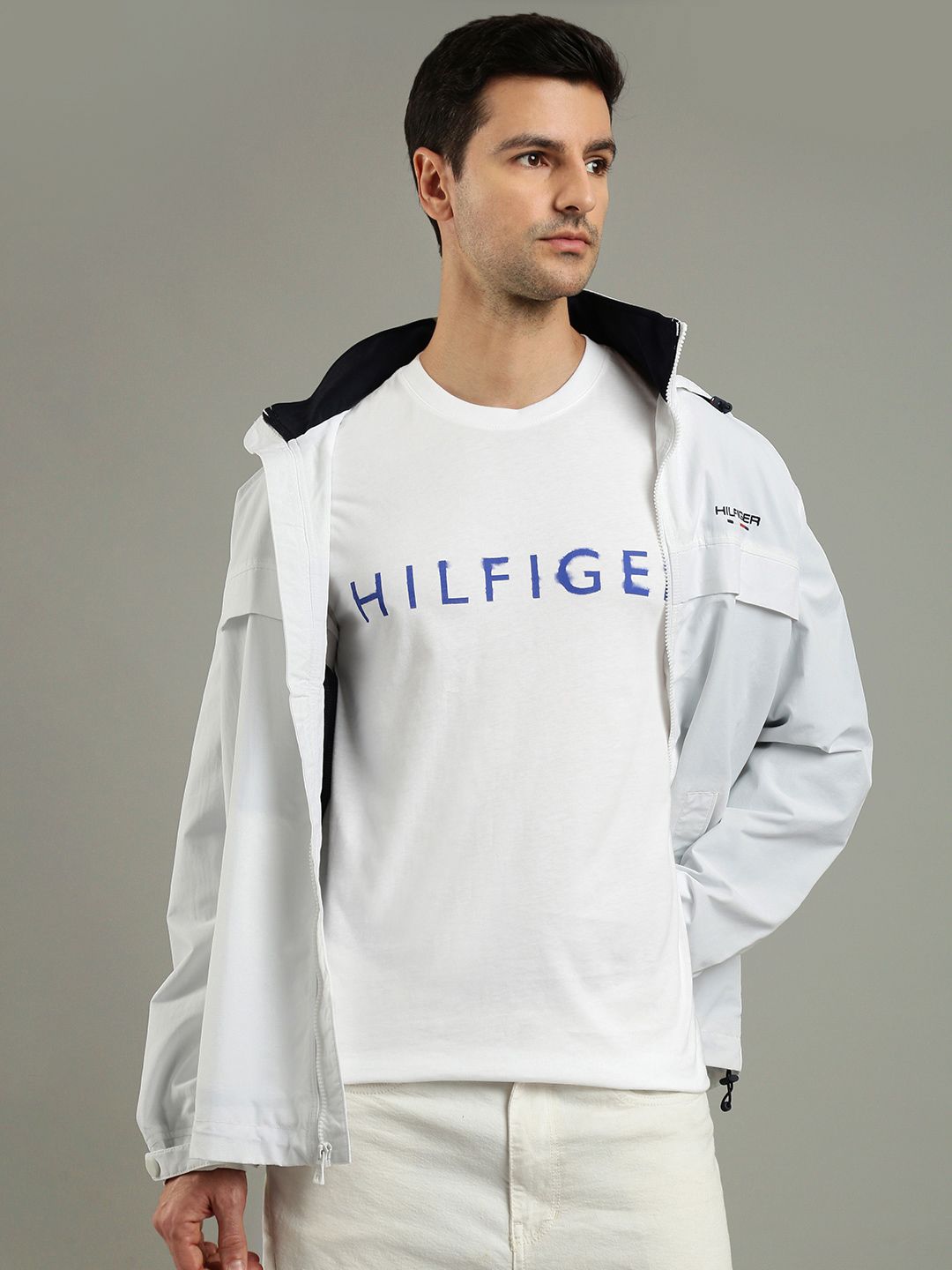 Tommy Hilfiger Mock Collar Windcheater Sporty Jacket