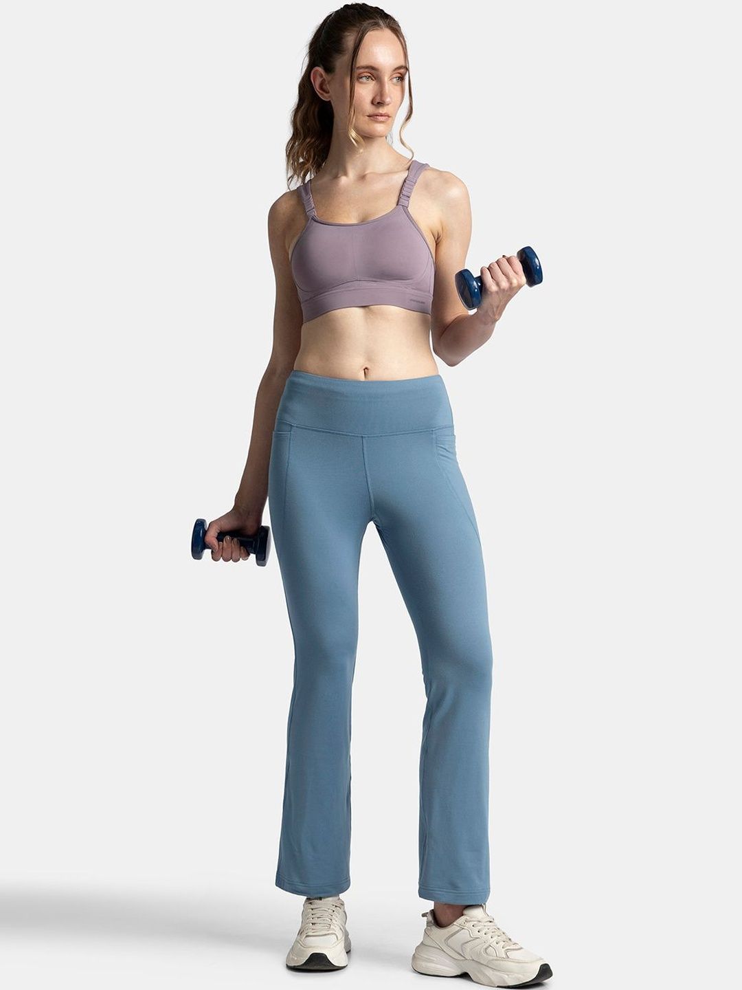 Buy Jockey Microfiber Regular Fit Active Wear Flared Pants with