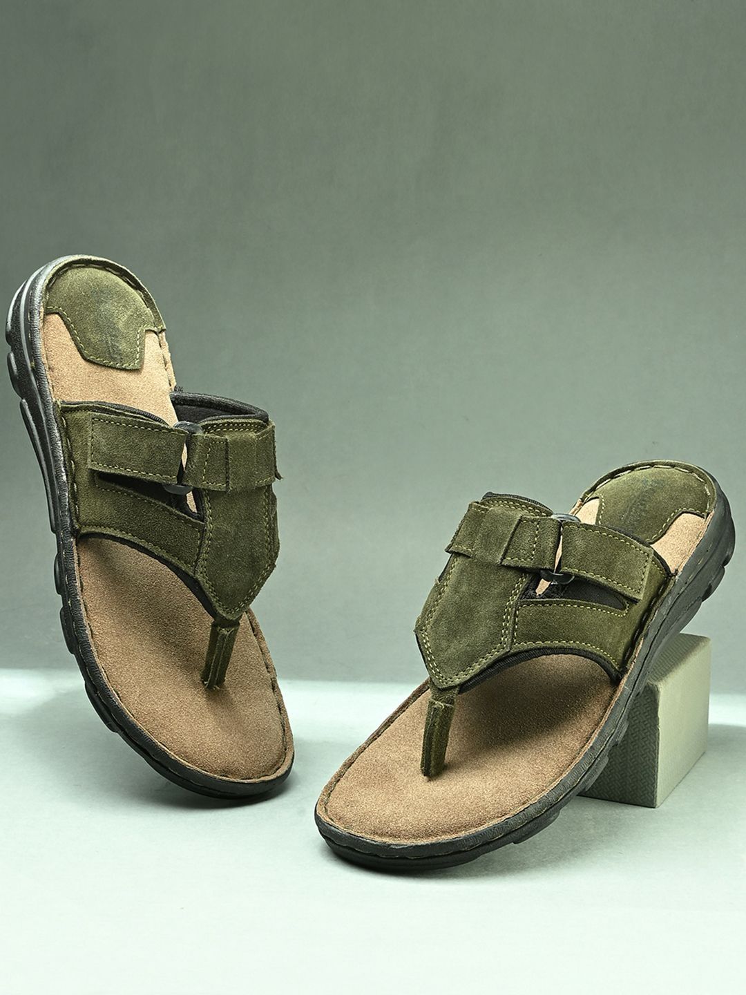 Men Leather Comfort Sandals The Roadster Lifestyle Co Men Leather Slip-On Comfort Sandals