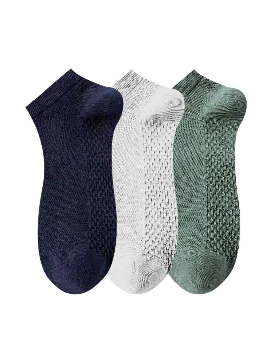 The Tie Hub Unisex Pack of 3 PureCotton Ankle Length Socks