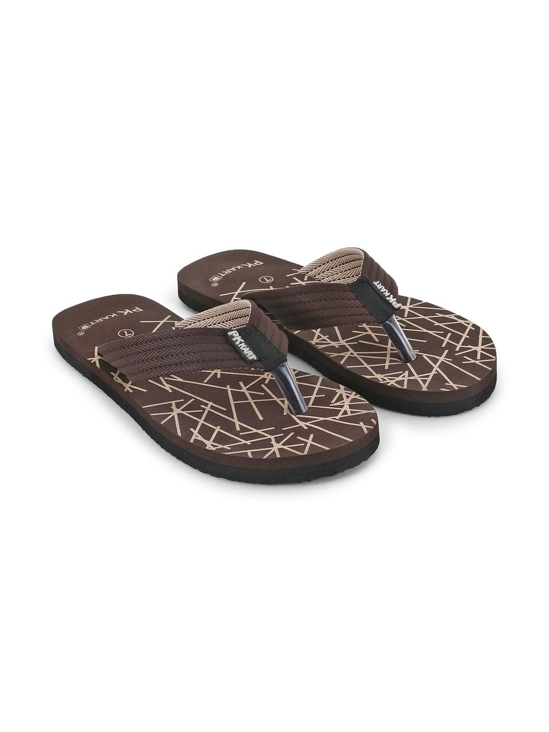 PKKART Men Printed Thong Flip-Flops