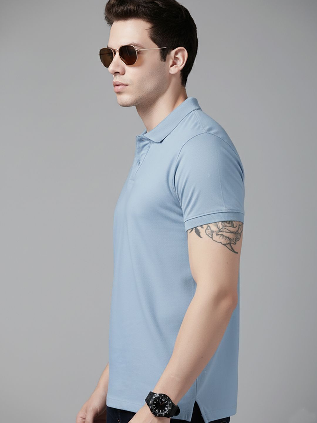 SZN Men Polo Collar T-shirt