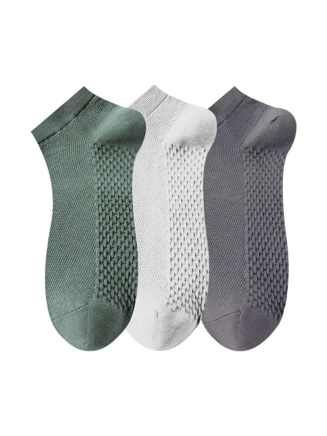 The Tie Hub Pack Of 3 Pure Cotton Ankle Length Socks