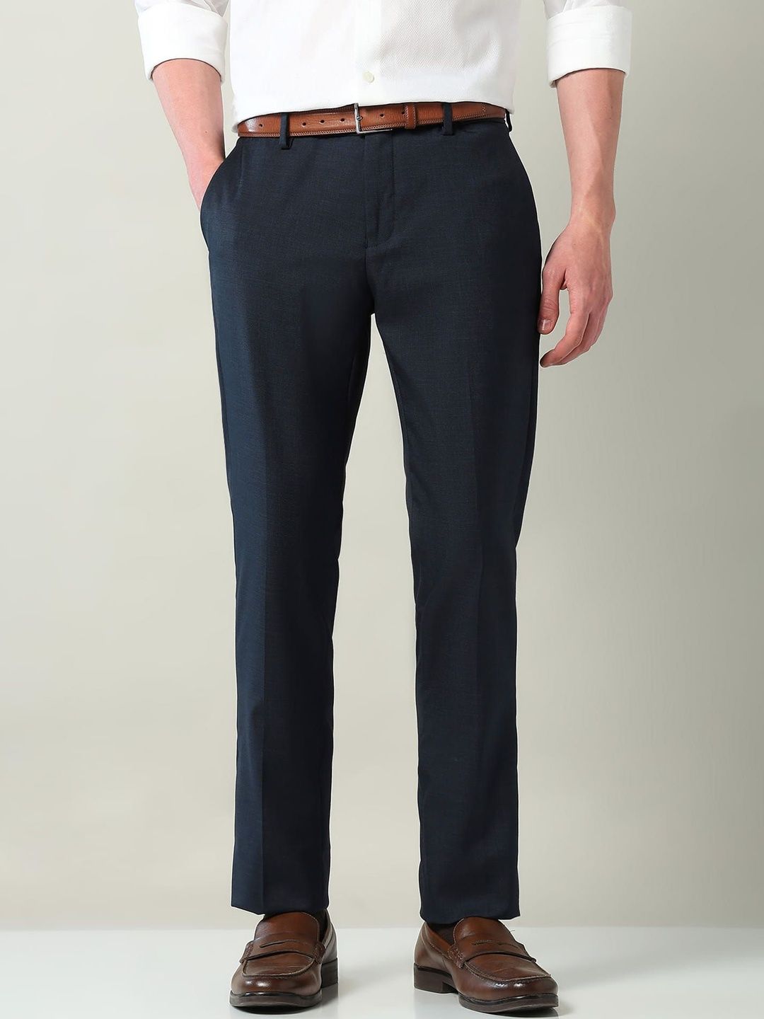 AD By Arvind Men Regular Fit Trousers