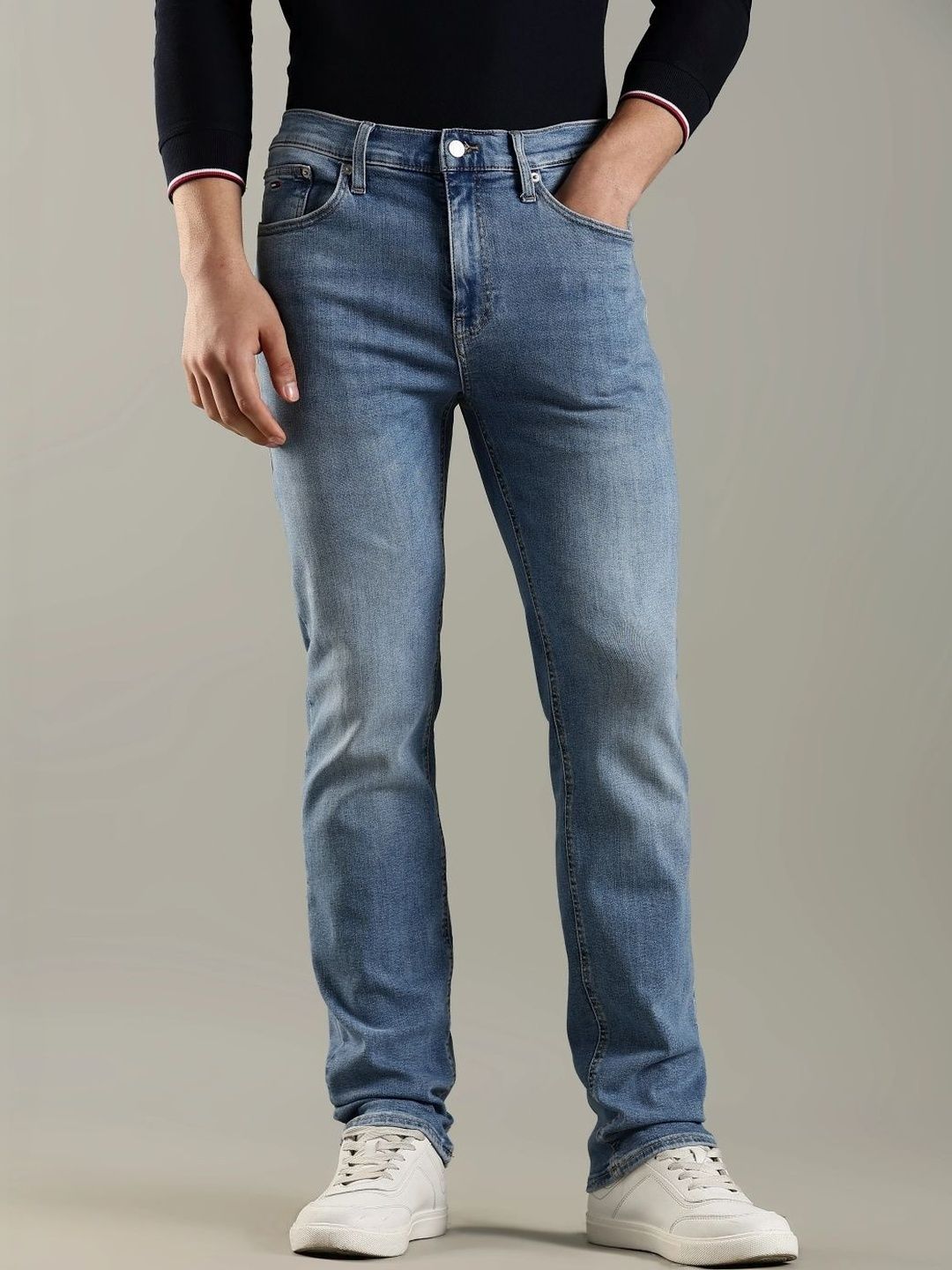 Slim Fit Mid-Rise Light Fade Jeans