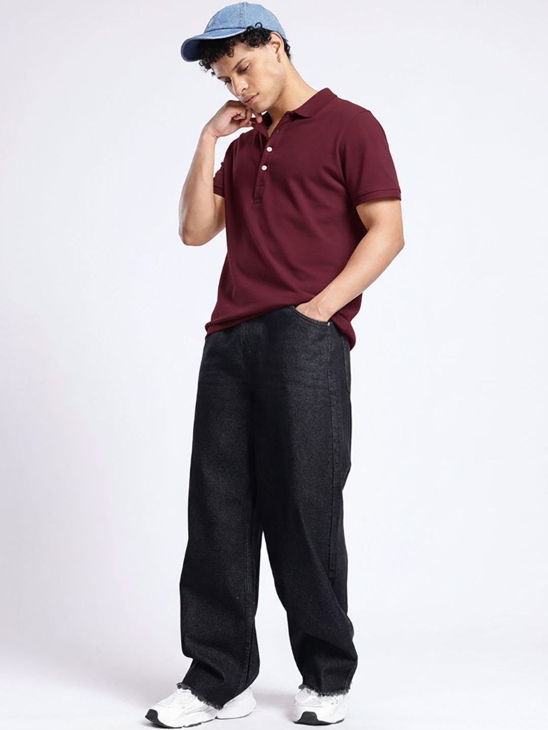 SZN Men Polo Collar T-shirt