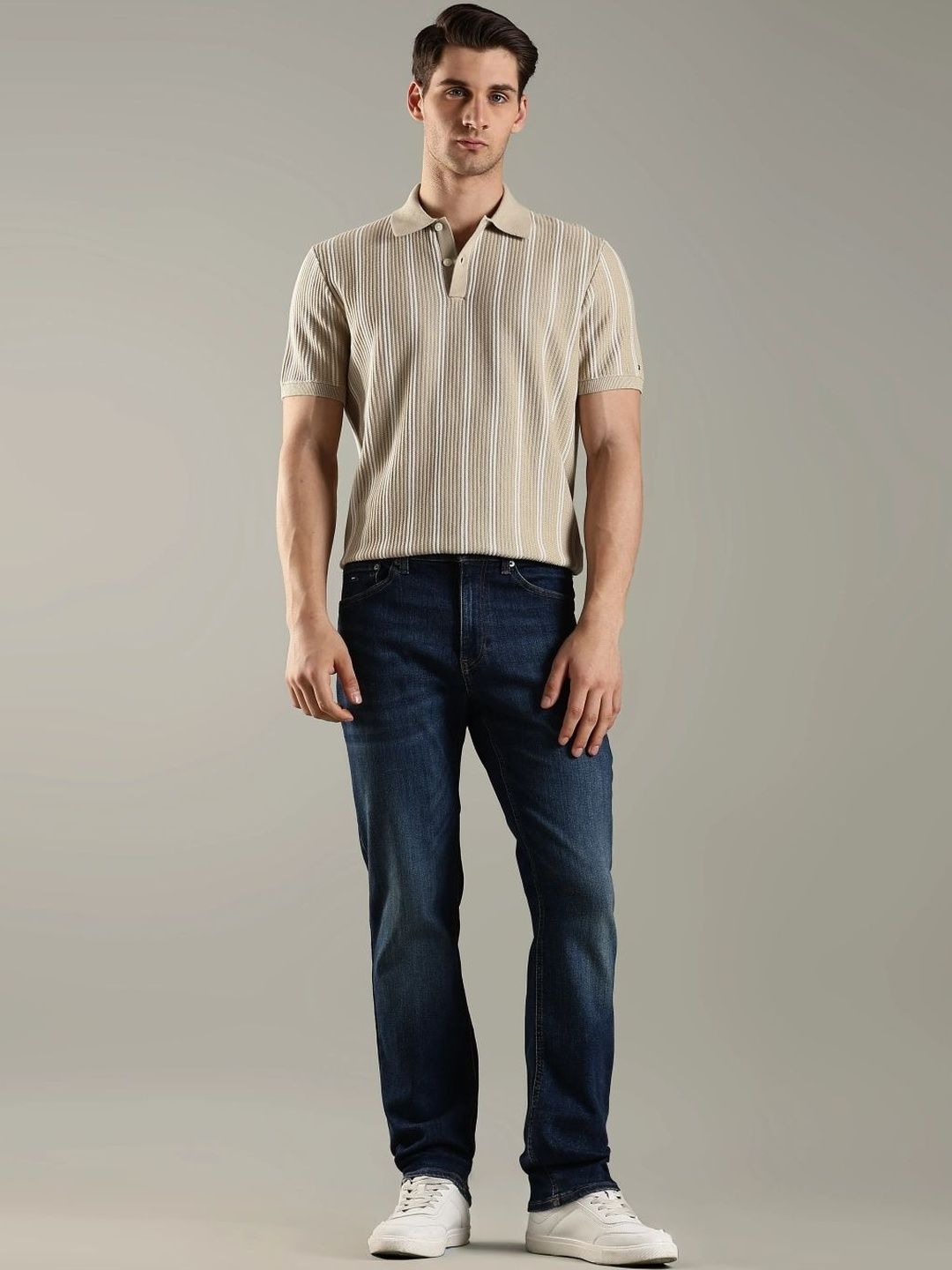 Slim Fit Mid-Rise Light Fade Jeans
