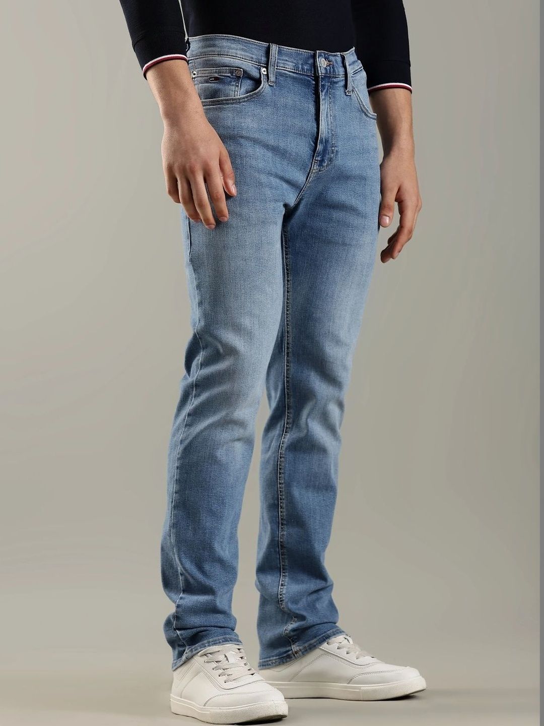 Slim Fit Mid-Rise Light Fade Jeans