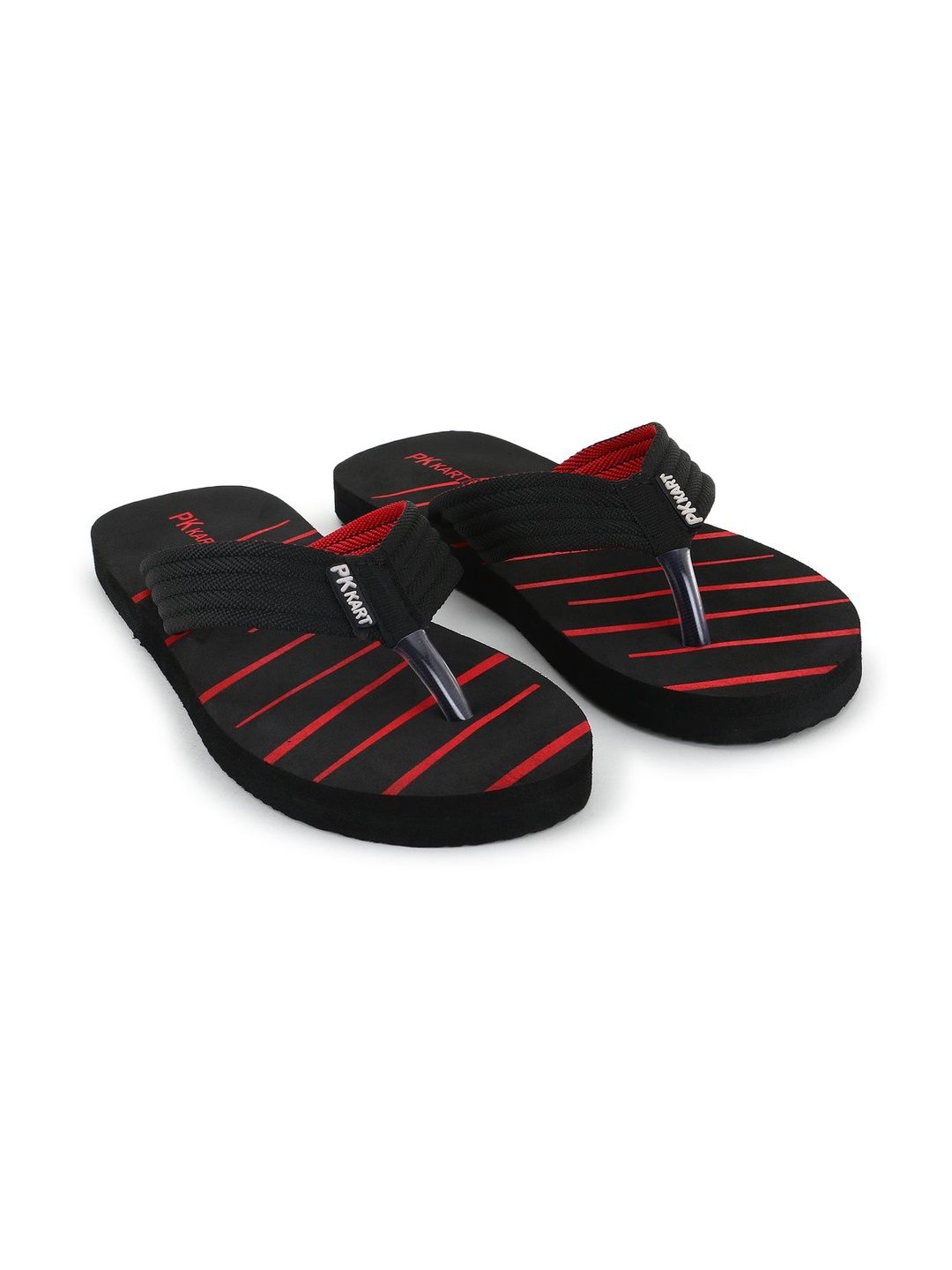 PKKART Men Striped Thong Flip-Flops