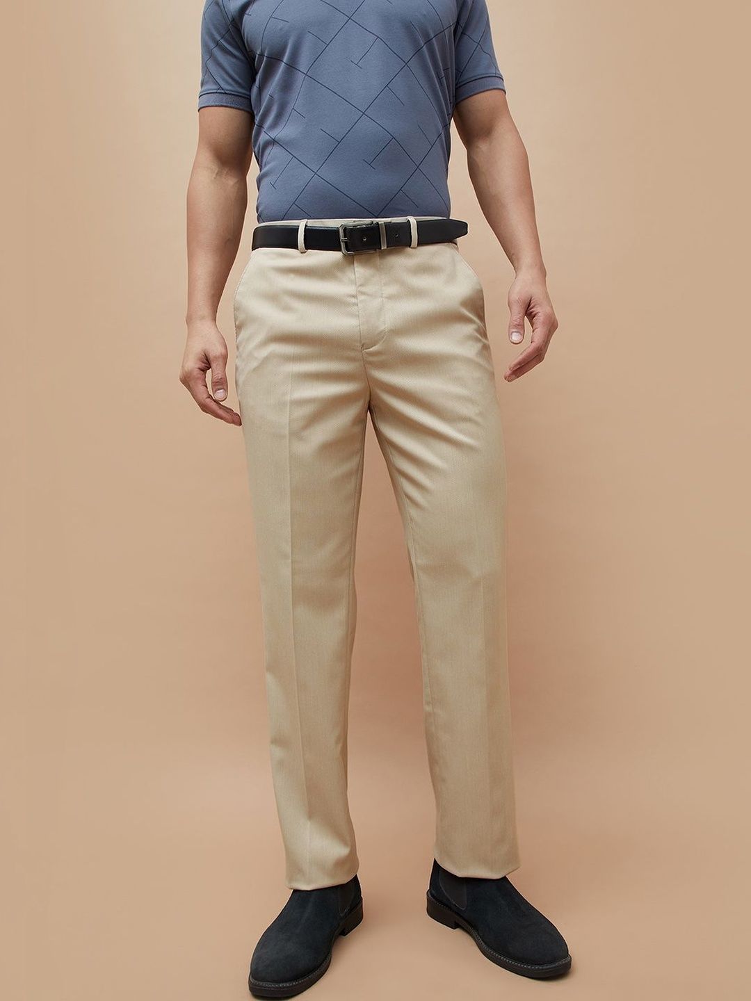 CODE by Lifestyle Men Easy Wash Trousers