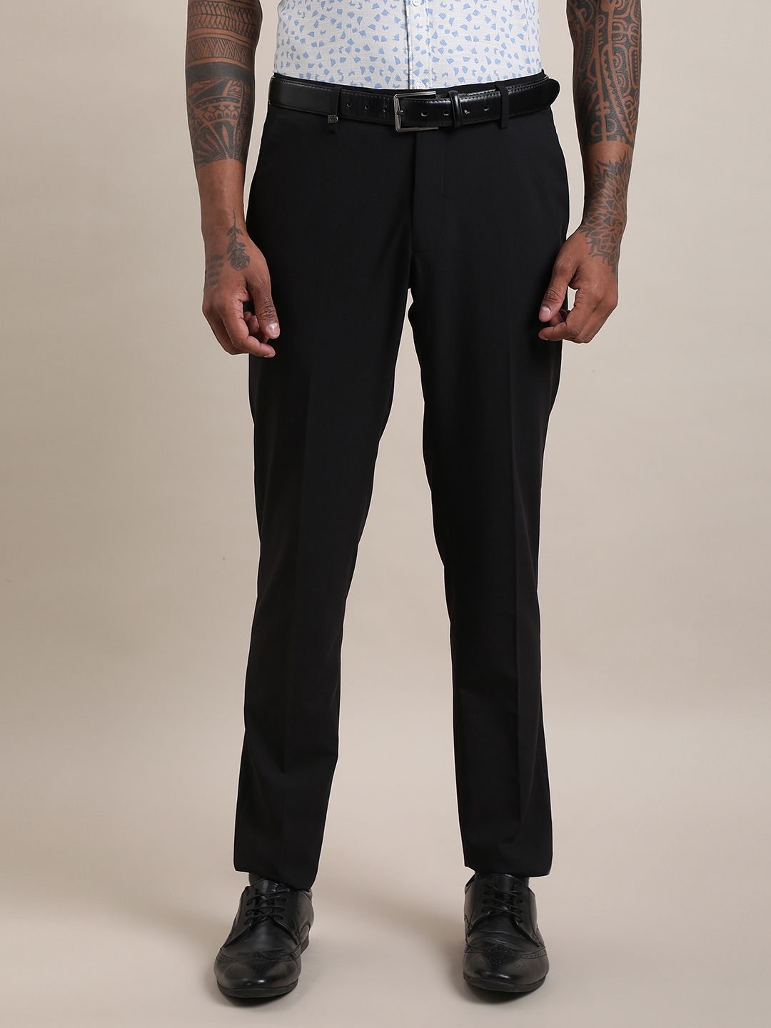 Turtle Men Tailored Slim Fit Trousers