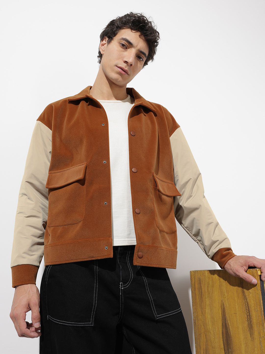 The Roadster Life Co. Colourblocked Tailored Jacket