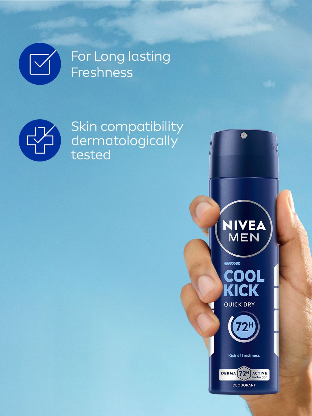 Buy Nivea Men Cool Kick Deodorant 150 ml - Deodorant for Men