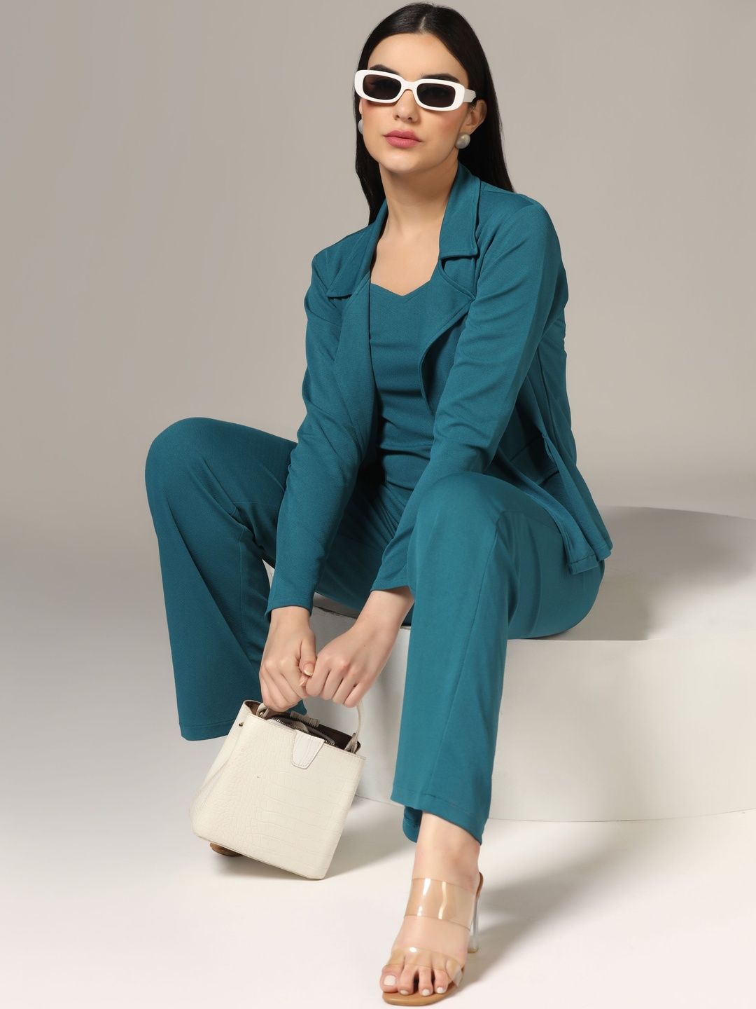 SZN Square Neck Blazer & Trousers Co-Ords