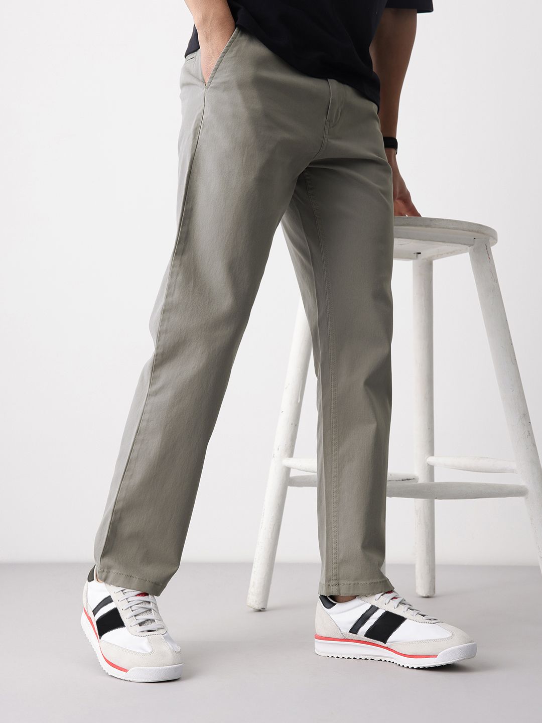 Flat-Front Casual Trousers Mast & Harbour Flat-Front Casual Trousers