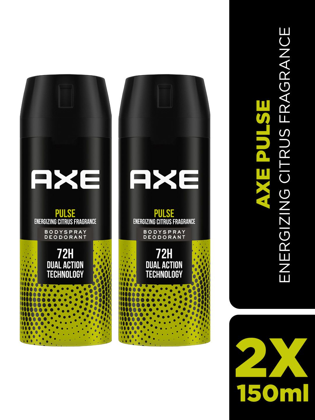 AXE Men Set Of 2 Pulse Long Lasting Body Spray - 150ml Each