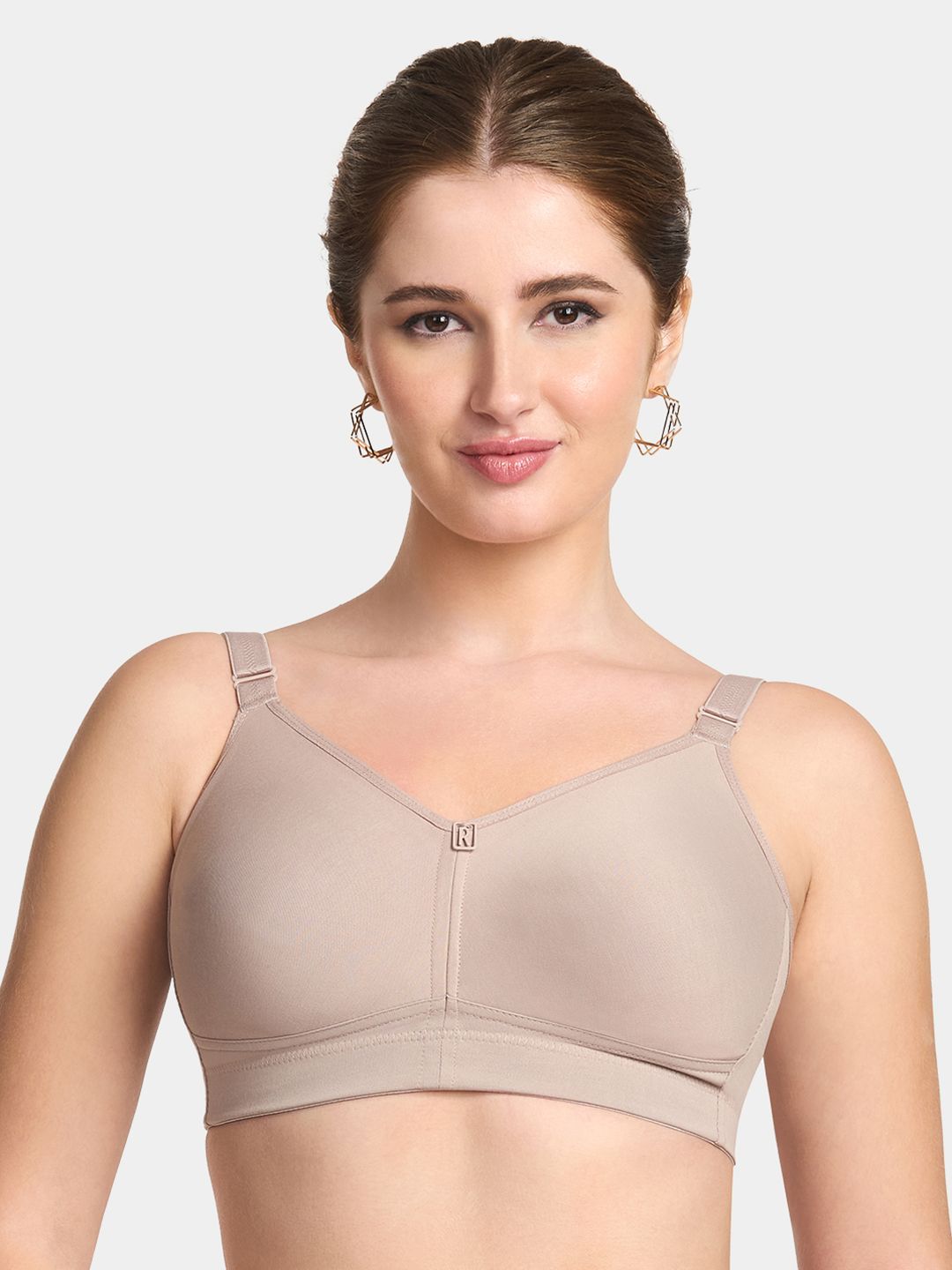Trylo Riza T-FIT Non Padded Non Wired Full Coverage Seamless Hosiery Cotton Minimizer Bra
