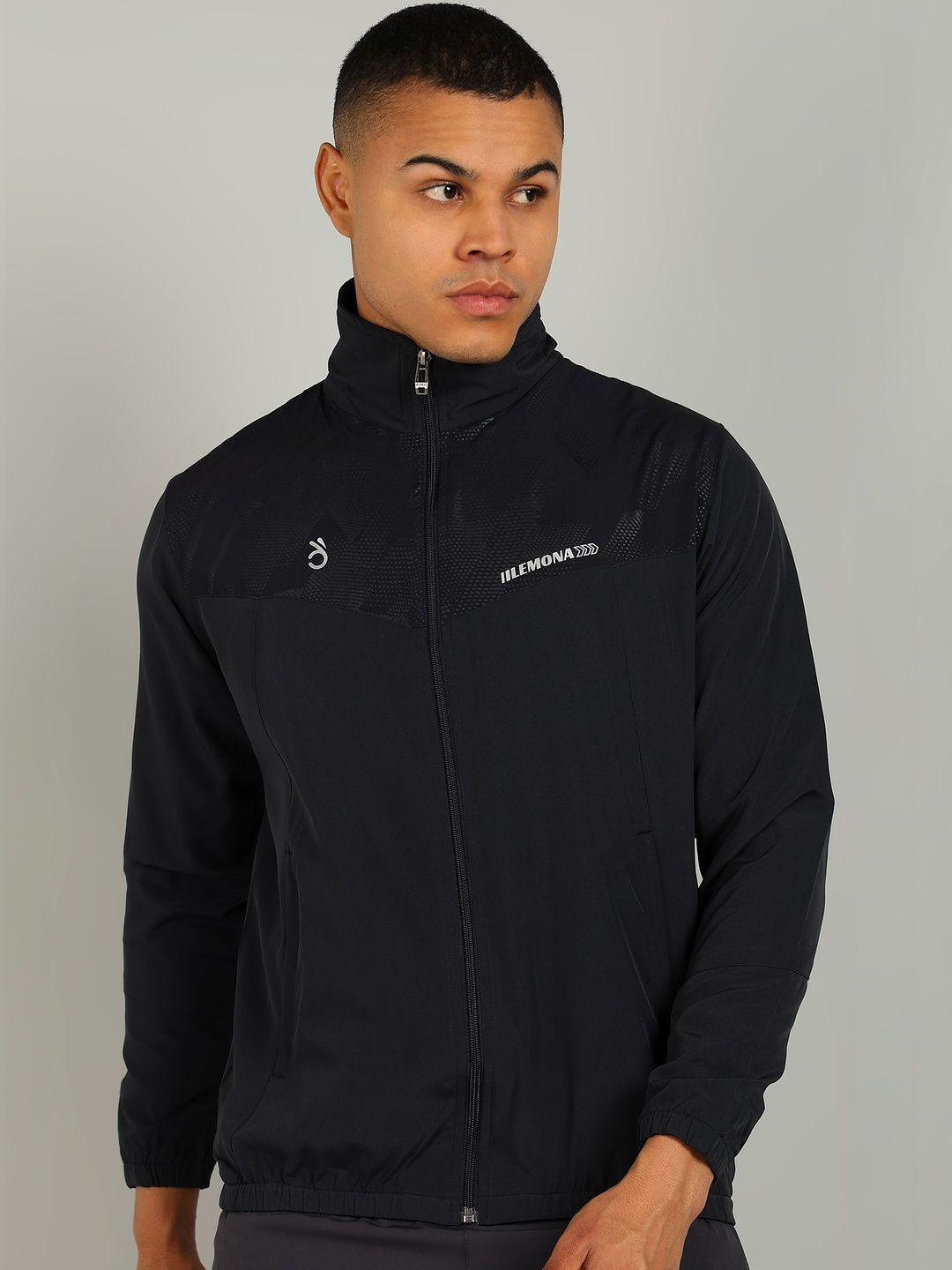 Lemona Men Brand Logo Lightweight Training or Gym Sporty Jacket
