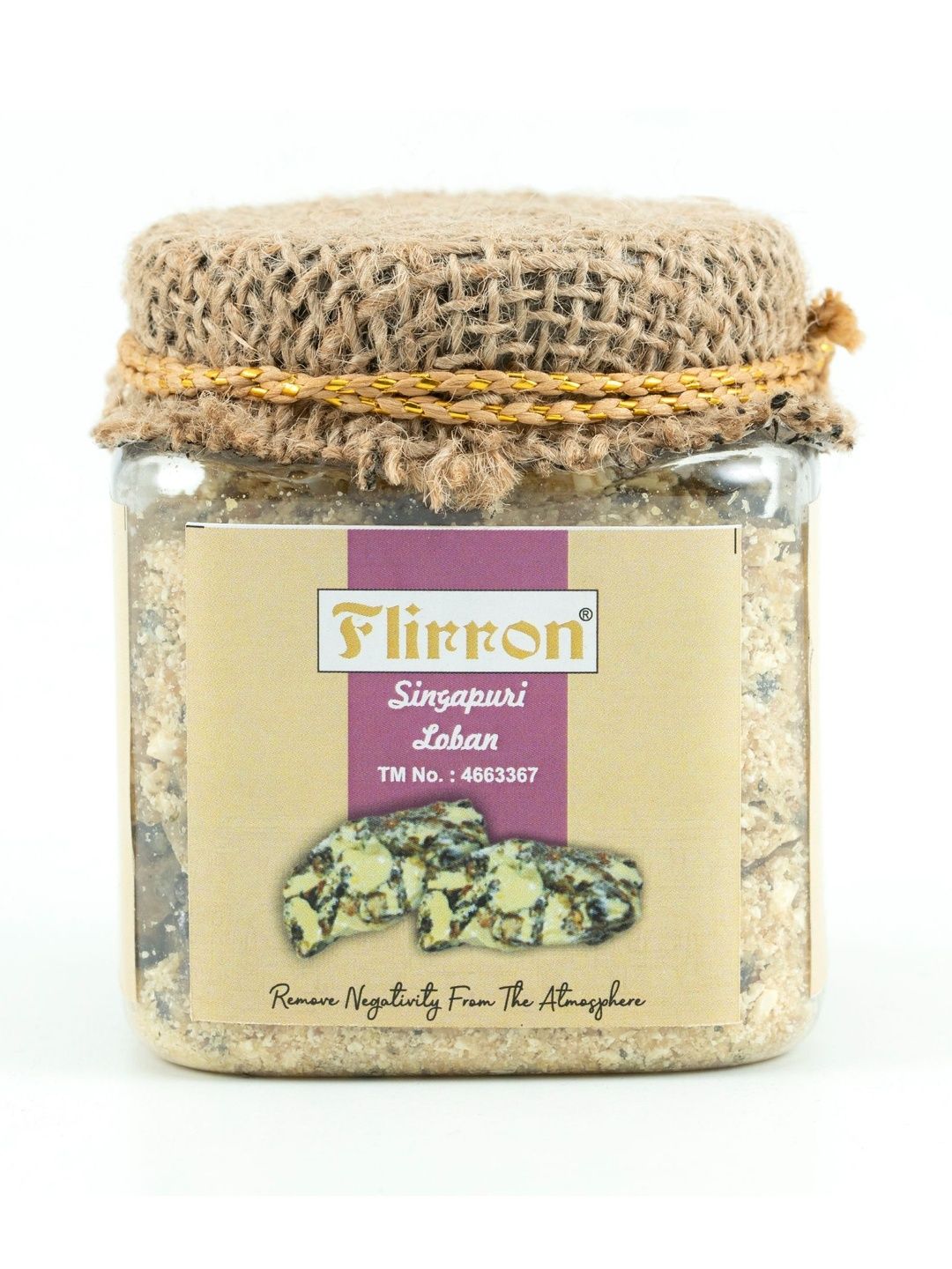FLIRRON Natural Pure Loban Dhoop Premium Resin Incense Jar for Meditation & Rituals- 800g