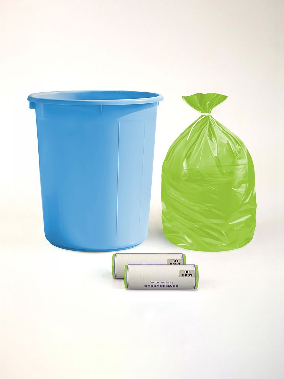 HOMESTIC Blue Dustbin & Garbage Bag With 2 Roll 10 L