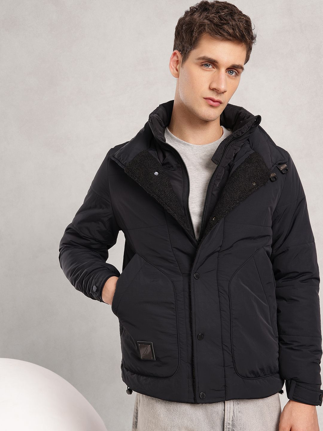 Nautica Mock Collar Puffer Jacket