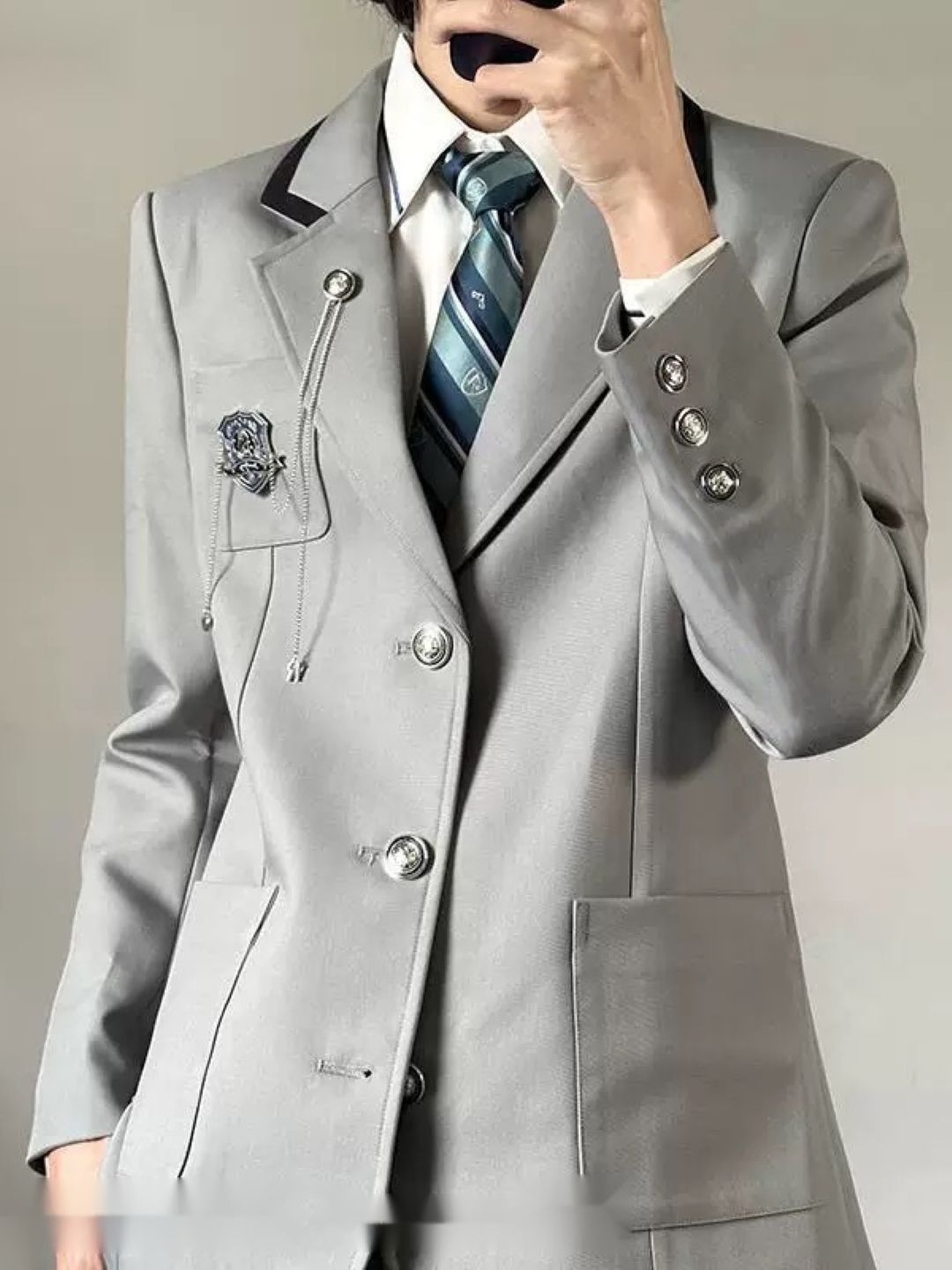 KPOP Men Tailored Open Front Jacket